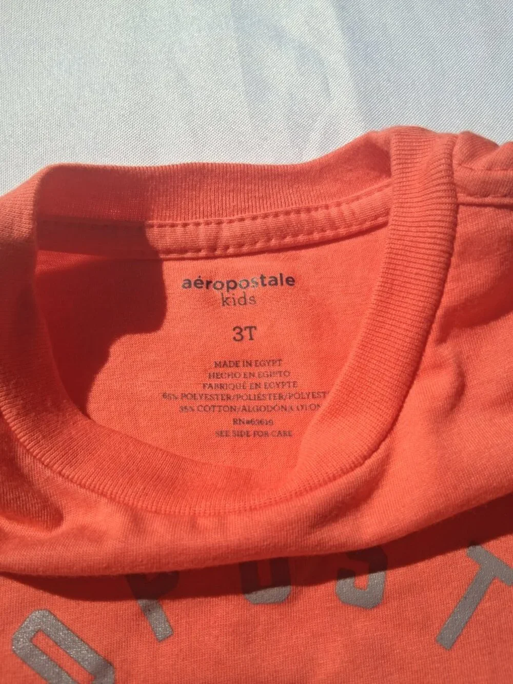 NWT Aeropostale Kids 3Pc Short Set Coral Gray Size 3T